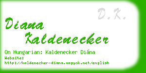 diana kaldenecker business card