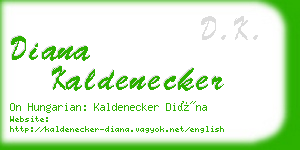 diana kaldenecker business card